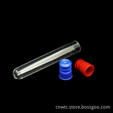 12*75mm Round Bottom Plastic Test Tube Sample Tubes with Screw Cap: Laboratory Equipment for Sample Storage and Analysis